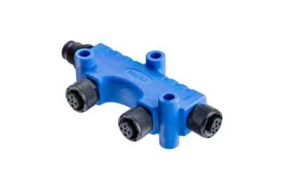 Amphenol LTW NMEA 2000 2-Way T-Adapter Connector (2-port Tee), M-F, Nylon, IP68 - Image 1 of 4