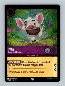 Disney Lorcana: Into The Inklands - Pua - Potbellied Buddy - 53/204 (Cold Foil) - Imagen 1 de 2