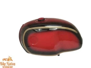 BMW R100 Rt Rs R90 R80 R75 Cherry & Black Petrol Tank Steel |Fit For - Bild 1 von 6