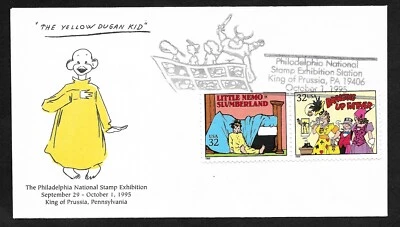 #3000c/d pr. 32c Comic Strip Classics -"Yellow Dugan Kid" Cachet FDC Show Cancel - Image 1 of 2