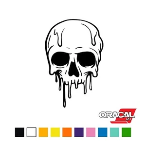Drip Skull Peel & Stick Vinyl Decal Sticker Car Vinyl Wrap Film Graphics - Picture 1 of 4