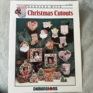 Barbara Mock Christmas Cutouts #187 Dimensions X Stitch Pattern Booklet - Picture 1 of 2