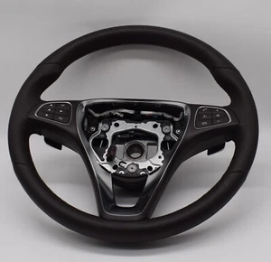Original Mercedes w166 GLE GLS Lederlenkrad Sportlenkrad a0004606903 heizbar - Picture 1 of 4
