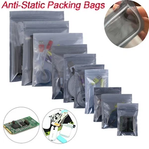 ESD Anti-Static Shielding Bag Translucent Zip Bag Hard Drive Resealable Bags - Bild 1 von 9