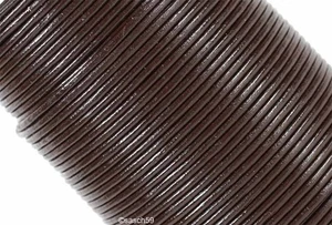 Lederband Lederbänder Lederriemen Rundlederriemen echt Rindleder 2mm 40m braun - Bild 1 von 3