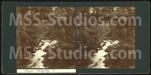 TORRENT WALK, Dolgellau, Wales (Antique Stereoview Stereoscope) 1860s/1870s - Picture 1 of 2