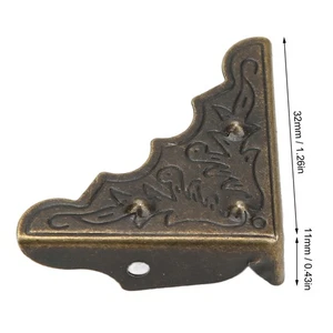50Pcs Metal Corner Protector Retro Style Wide Application Durable Metal High PS - Picture 1 of 12