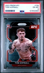 2022 PANINI PRIZM UFC #134 TOM ASPINALL ROOKIE RC PSA 6 - Picture 1 of 1