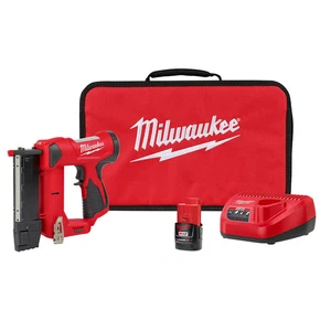 Milwaukee 2540-21 M12 12V 23 Gauge leichtes kompaktes Akku-Stiftnagler-Set - Bild 1 von 12