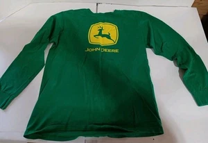 John Deere Green Long Sleeve Shirt Large - Picture 1 of 6
