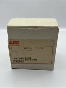 ABB OETL-NF30T 40 Amp Non-fusible Disconnect Switch 600VAC 3-Pole - Picture 1 of 2