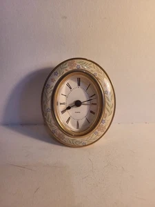 Vintage German Quartz Table Clock with Floral Frame – Battery Operated - Picture 1 of 2