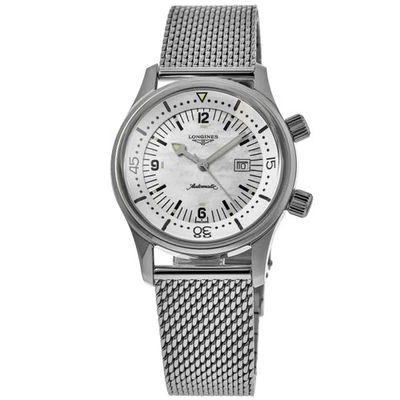 New Longines Legend Diver Mother of Pearl Dial Unisex Watch L3.374.4.80.6 - Image 1 of 4