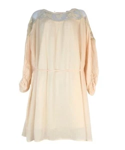 Women's Dress Hayden Los Angeles Beige Lace Boho Long Sleeve Size S/M - Picture 1 of 11