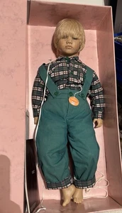 Vtg 1987 The Barefoot Children Series Bastian Boy Doll Annette Himstedt 3805 COA - Picture 1 of 16