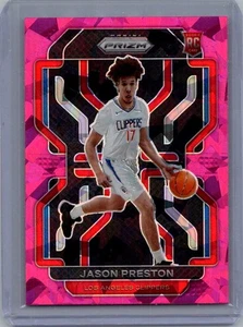 2021-22 Panini Prizm #327 Jason Preston Pink Ice Parallel Rookie Card RC - Bild 1 von 2