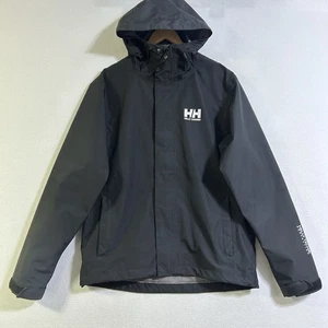 Helly Hansen Rain Jacket Mens S Black Helly Tech Protection Hooded Waterproof - Picture 1 of 10
