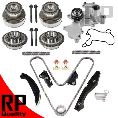 Timing Chain Kit Cam Phaser Water Pump Fit Ford Transit 150 250 350 Explorer 3.3 - Image 1 of 4