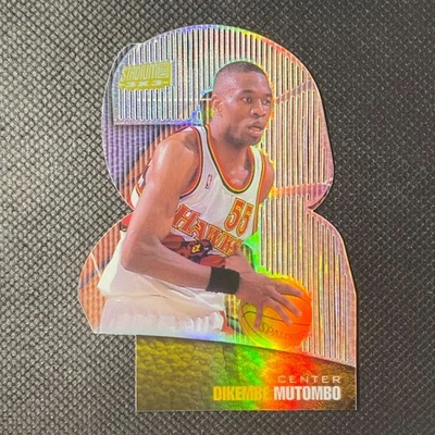 1999-00 Topps Stadium Club - Dikembe Mutombo 3x3 Luminescent Die-Cut Holo #6C - Image 1 of 2