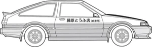 Fujimi Modèle 1/24 Initiale D Séries No.019 Trueno AE86 Carbon Capot Takumi Kit - Picture 1 of 6
