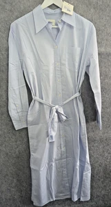GANT Vestito Camicia Donna Reg Classico Popeline Taglia 34/6 Blu - Foto 1 di 15