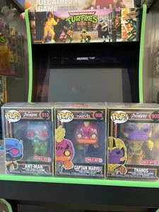 🔥Blacklight Funko Pop Target Set of 3 Thanos/Captain Marvel/Ant-Man *IN HAND*🔥 - Picture 1 of 2