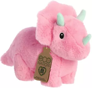 Aurora - kleine rosa Öko-Nation - 8" Trix Triceratops - Stofftier - Bild 1 von 4