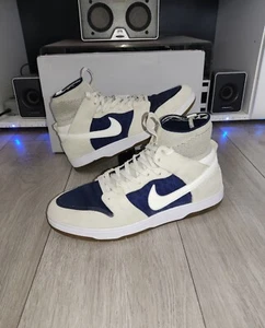 Size 8.5 - Super Rare The Nike SB Dunk High Elite Sail Binary Blue - Picture 1 of 8