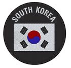 SOUTH KOREA Flag Patch — Iron On Badge Embroidered  Patch 9cm x 9cm (WORLD FL...