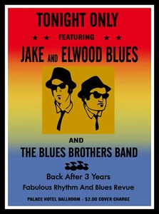 The Blues Brothers Band Poster Print & Unframed Canvas Prints - Picture 1 of 2