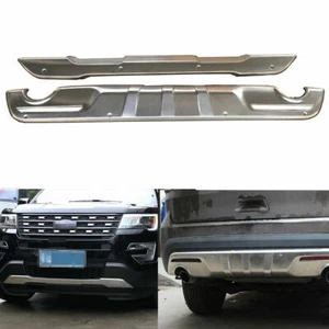 Front Rear Bumpers Protector Guard Skid Plate Fits For Ford Explorer 2016-2019 - Picture 1 of 6