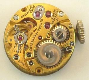 Girard - Perregaux 13mm Wrist Watch Movement - Good Balance - Parts / Repair - Picture 1 of 6