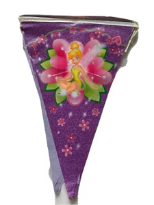 Bandera de plástico Bunting 3M niños niñas fiesta de cumpleaños decoración campana retocador - Imagen 1 de 1
