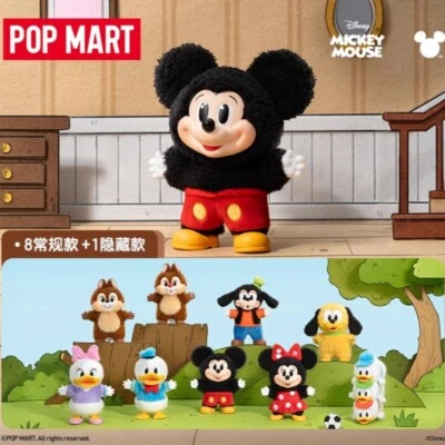 DISNEY Authentic POP MART Mickey Family Cute Together Keychain Series Blind Box Figure