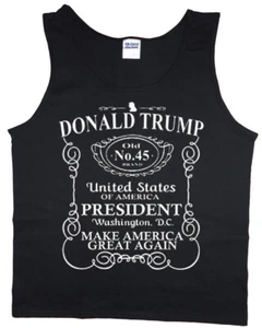 Mens Tank Top Graphic Tee Donald Trump 2020 Sleeveless Muscle Shirt - Picture 1 of 1