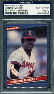 1986 Donruss Donnie Moore PSA/DNA Certified Authentic autograph auto signed - Picture 1 of 2