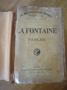 LIVRE ANCIEN FABLES DE LA FONTAINE Gravures Grevin Lagny 1925 état moyen - Bild 1 von 16