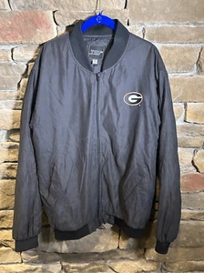 Y2K Georgia Bulldogs GIII Spirts Zip Up Embroidered Jacket windbreaker - Picture 1 of 3