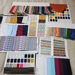 Fabric Swatches for Fashion Design Textile Colour Prediction Book,10 Mix Cards - Picture 1 of 9