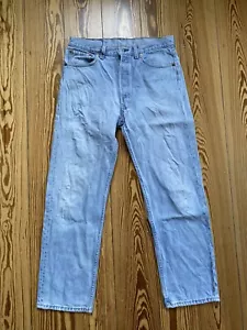 Vintage Levi's Jeans 501 Made in USA Levi Strauss W 35 L 32 light Blue - Bild 1 von 16