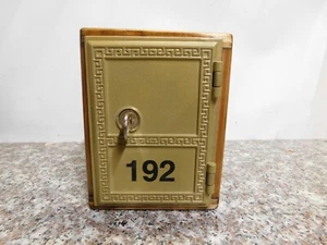 Handmade #192 Vintage Post Office Mail Box Door Coin Bank #1 Resurfaced CEDAR - Picture 1 of 7