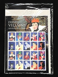 2017 Disney "Villains" Sheet of 20 Forever Stamps 10 Characters New Never Opened - Picture 1 of 3