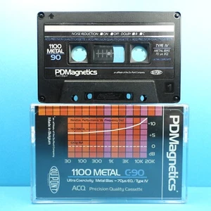 🍒 1x PDM 1100 METAL C-90 * IEC IV Tipo 4 * Cassette Cassette кассета * 1981 - Imagen 1 de 3