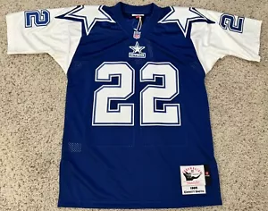 100% Authentic Dallas Cowboys Mitchell & Ness 1995 Emmitt Smith Jersey Size 40 M - Picture 1 of 8
