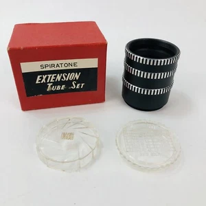 VTG NOS Spiratone Extension Tube 3-pc Set Screw for Pentax Camera Lens Caps Box - Picture 1 of 10