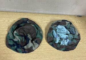 2 X GENUINE US ARMY PASGT GROUND TROOPS PARACHUTIST COVERS WOODLAND NEW !! M / L