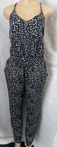 LOFT MULTICOLOR FLORAL PRINT SURPLICE RACER BACK JUMPSUIT SIZE: M NWT - Picture 1 of 5