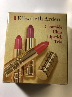 Elizabeth Arden CERAMIDE Ultra Lipstick Trio SEALED Watermelon Petal Coral SEALE - Image 1 of 2