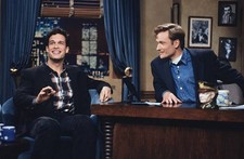 Diedrich Bader And Host Conan Obrien On Conan Obrien 1993 Tv Old Photo 2