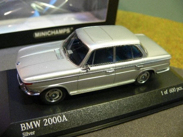 1/43 Minichamps BMW 2000A 1962 silber 1of 600 Pcs. 437023000 - Bild 1 von 1
